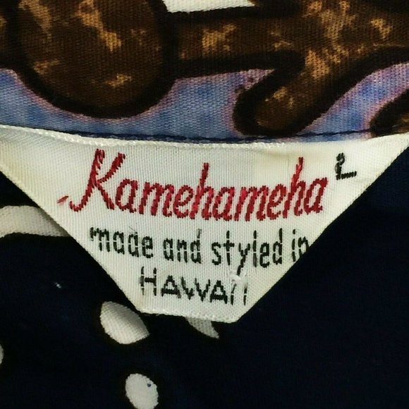 Vintage 60s Kamehameha Hawaiian Shirt Sz L - Picture 2 of 8